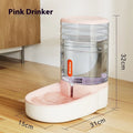 Second generation 3.8 litre automatic pet water fountain and feeder in grey, blue, green, or pink colour for dogs and cats.