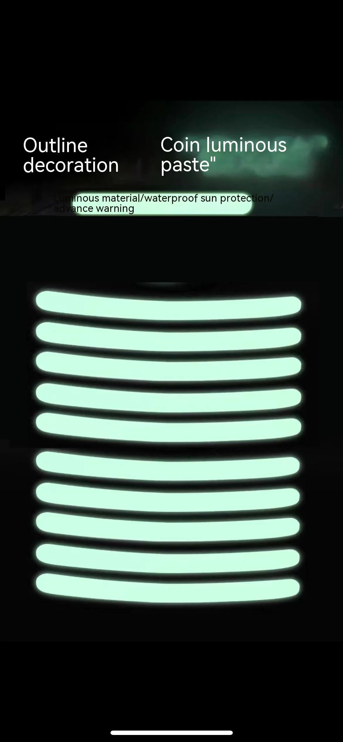 20 pack car wheel hub reflective stickers with arc pattern in various colours including fluorescent and luminous options