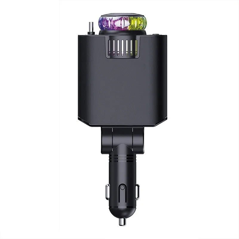 Perfume Starry Sky 120W fast charge car charger with Type-C output, ambience light, and aromatherapy spray accessories