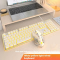 Wired quiet mechanical-feel keyboard with backlight, shown in Metal Black colour with blue illumination