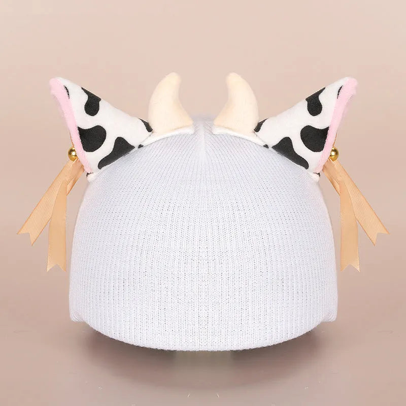 Cartoon plush fabric motorcycle helmet cover decorative accessory