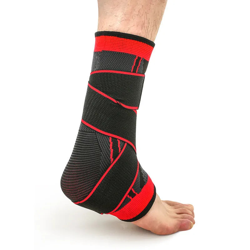 Compression ankle sheath in nylon for sports support