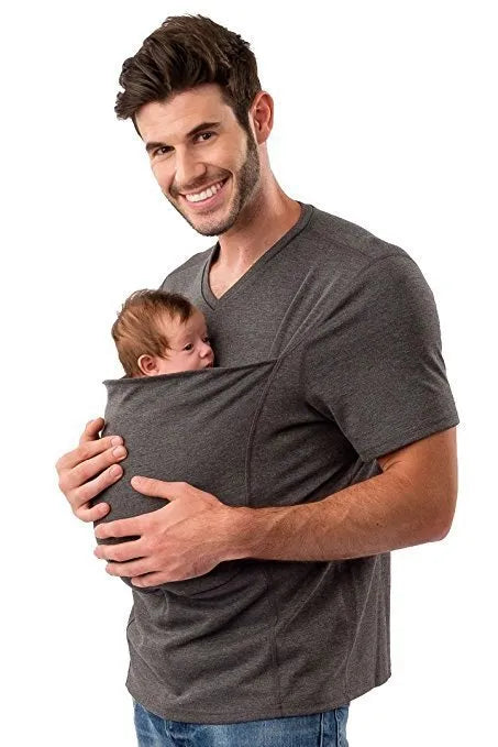 Green loose-fit round neck short sleeved cotton casual top on a hanger.