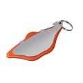 Mountain bike disc brake pads and linings in black or orange with metal scratch-resistant construction