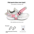 Gantry frame ankle buckle leg strength strap tension booties rope accessories in black, grey, or pink.