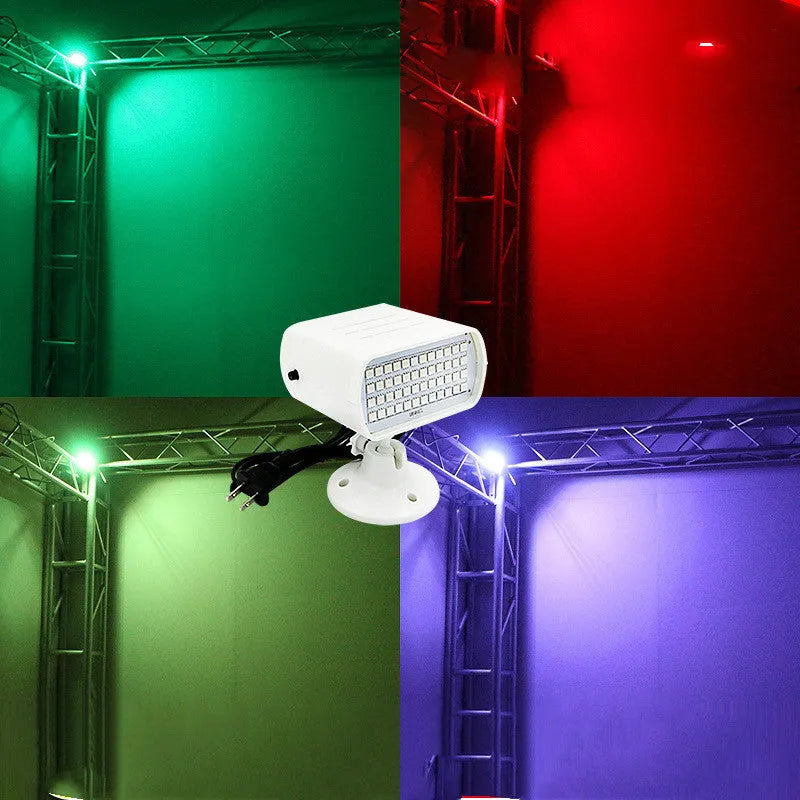 Sound control 48 LED stage strobe light unit with compact design for venue lighting