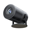 P300 portable projector in black finish with power adapter and interchangeable UK EU US AU plugs