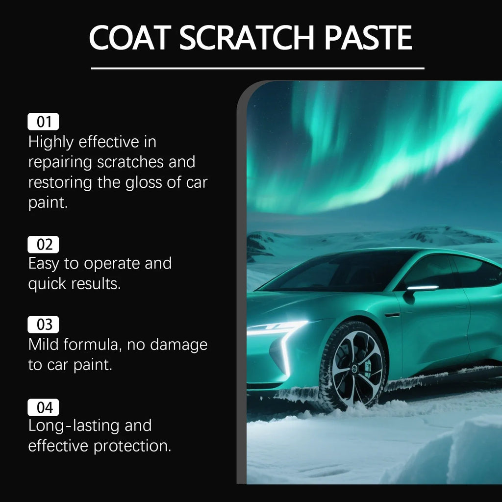 Coat Scratch Paste 50g tube with sponge applicator for car clear coat repair