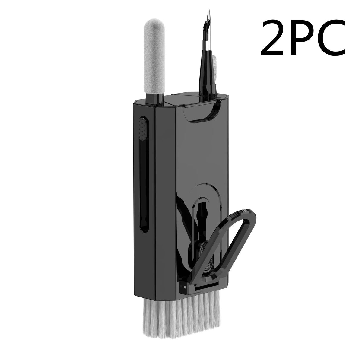 5-in-1 digital cleaning kit with flocking sponge, brush, and metal tip for phones, tablets, laptops, and earphones