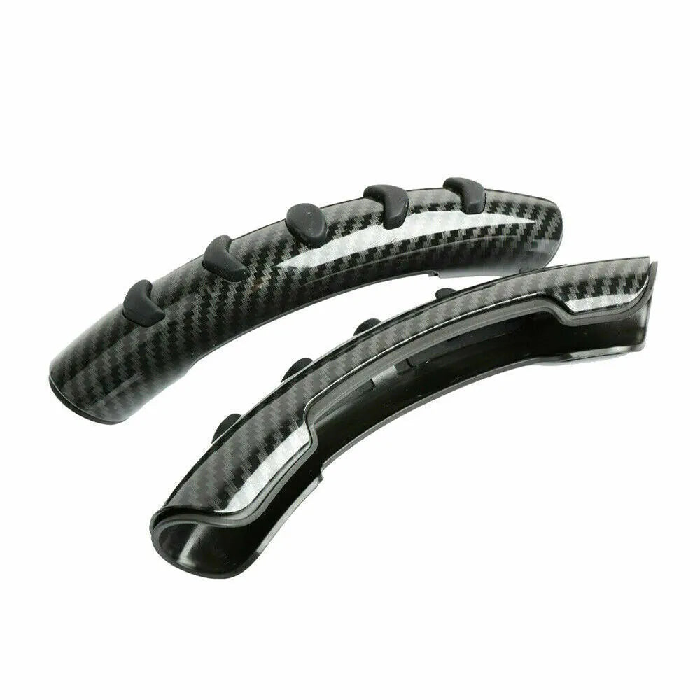 Carbon fibre black fibre anti-skid sleeve for a 38cm steering wheel.