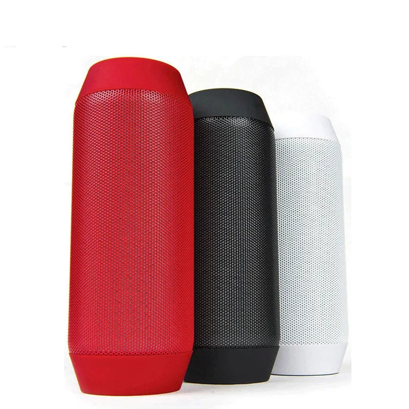 Black and white mini Bluetooth stereo speaker with colourful LED lights and control buttons
