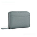 Genuine leather zip coin purse in a choice of solid colours on a plain background.