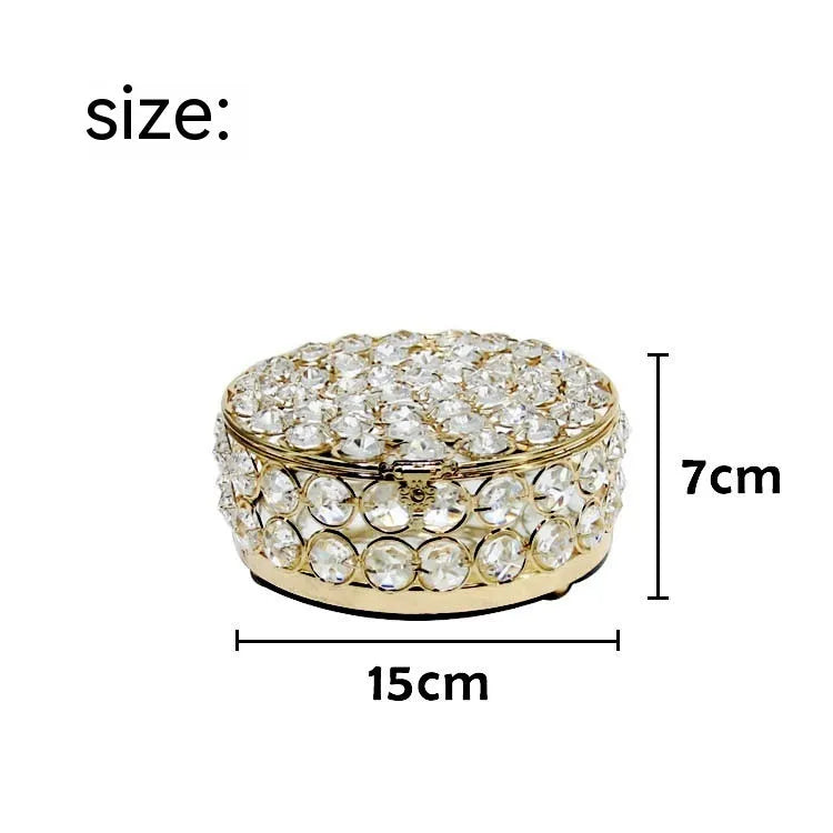 French gold iron jewellery storage box with European style design