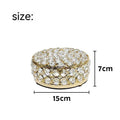 French gold iron jewellery storage box with European style design