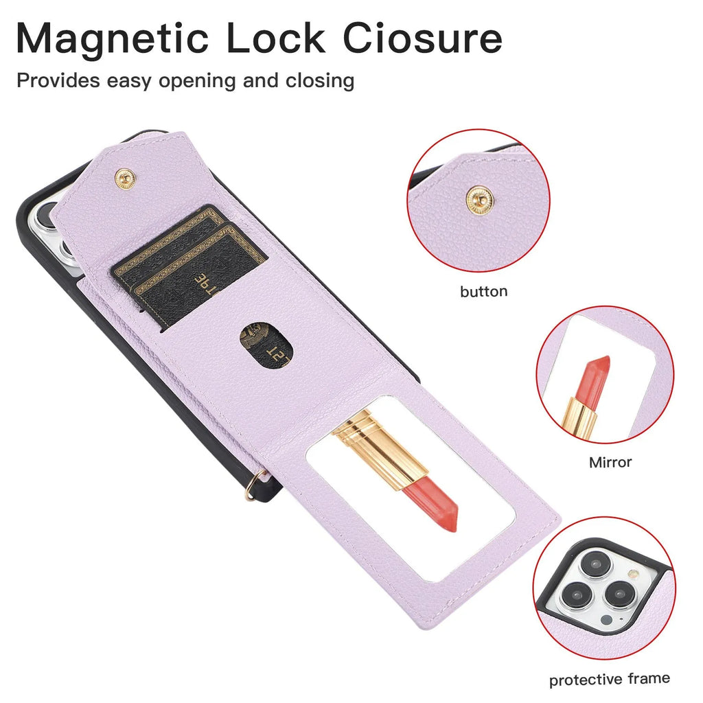 TPU leather fishtail plug-in iPhone case in multiple colours for models 7 to 14 Pro Max