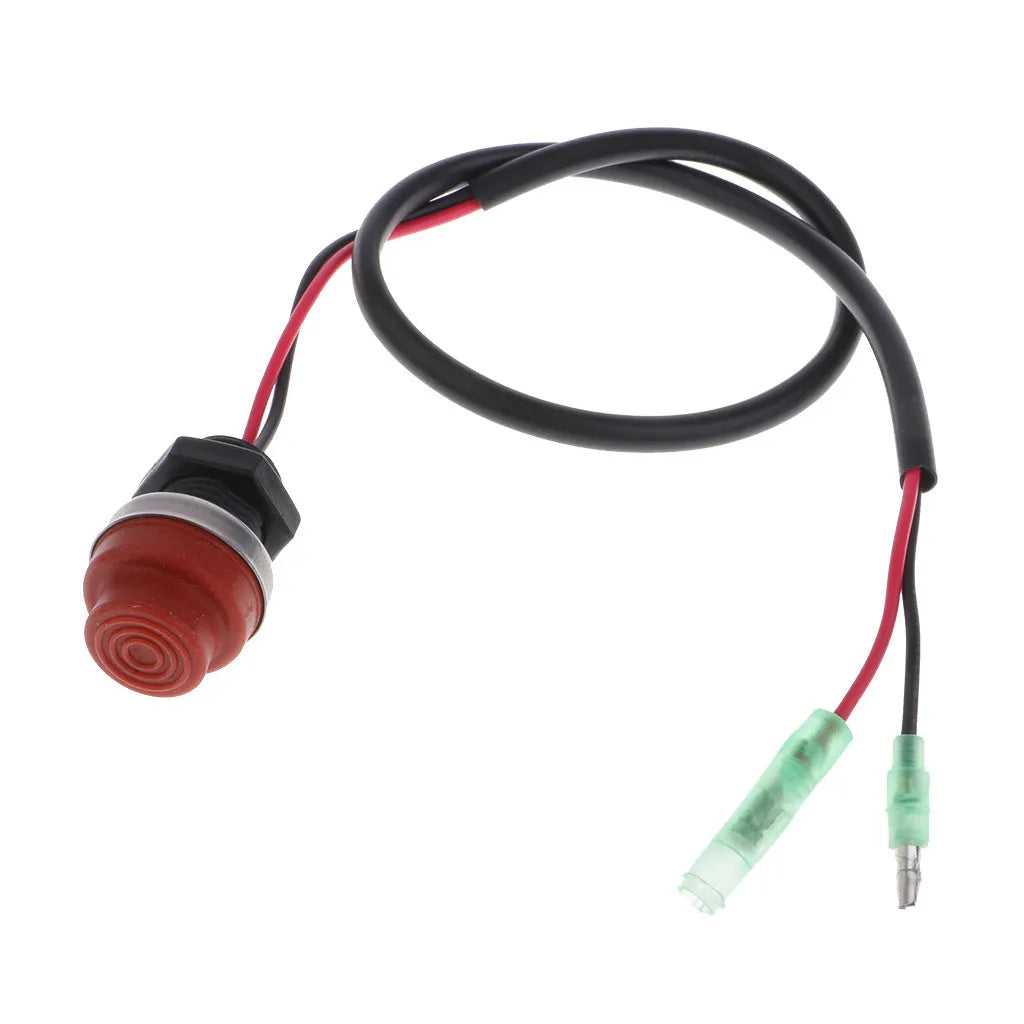 YAMAHA compatible motorboat engine kill switch with safety rope lanyard.