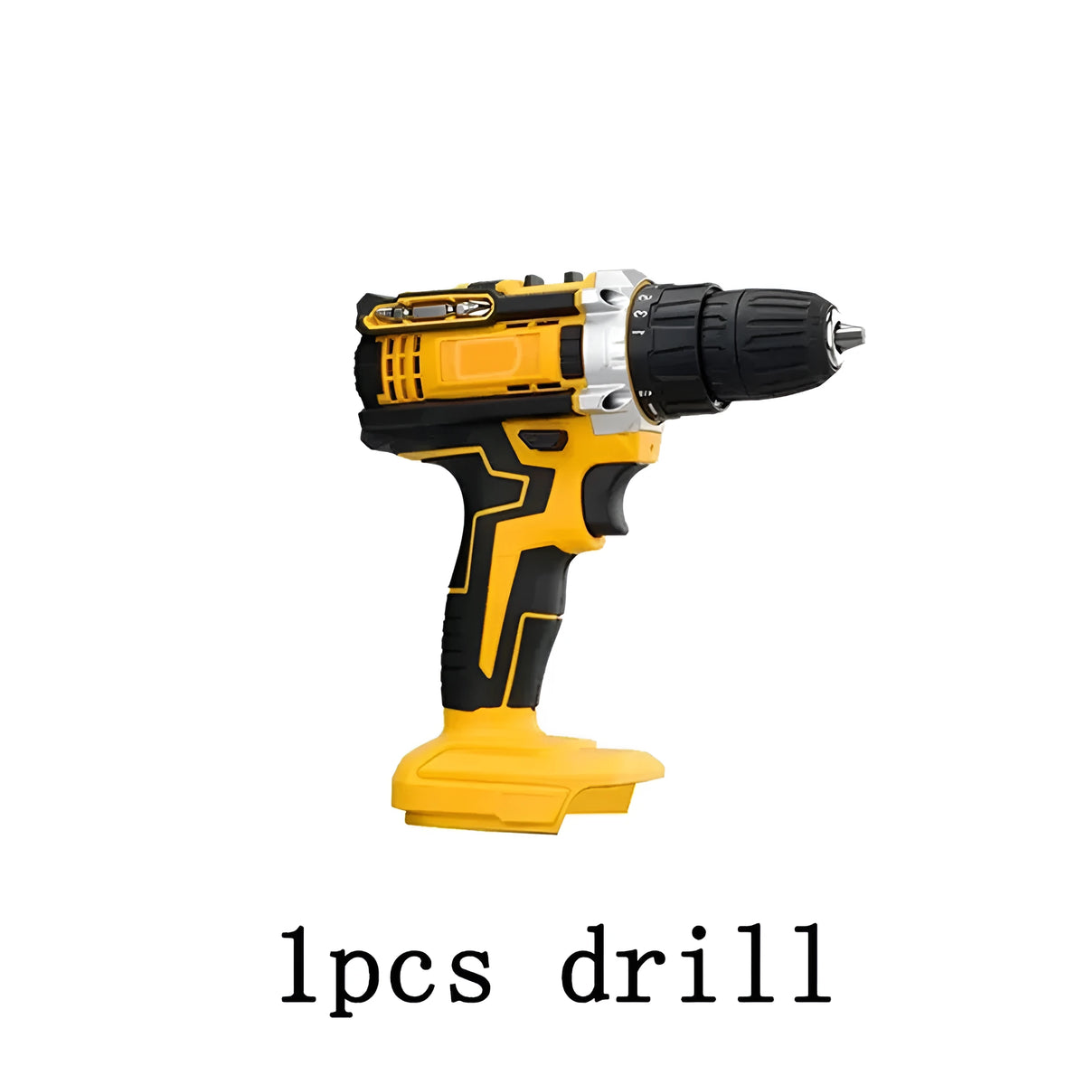 Brushed impact drill with lithium battery, two-speed control, and impact function for industrial use