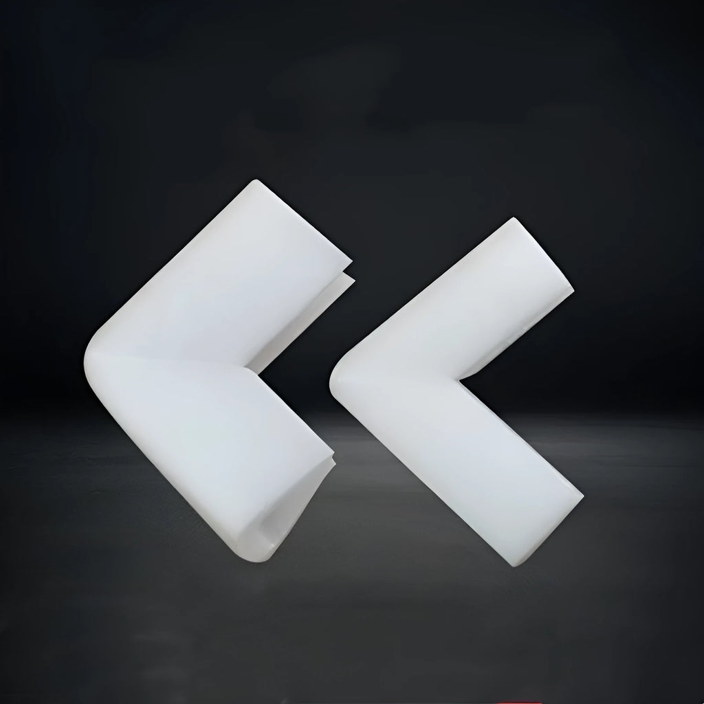 800-piece pack of white EPE pearl cotton foam U10 style furniture corner protectors with 10mm slot.