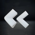 800-piece pack of white EPE pearl cotton foam U10 style furniture corner protectors with 10mm slot.