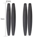 Black carbon fibre pattern car door anti-collision strip 4 pack 140x25mm on vehicle door edge