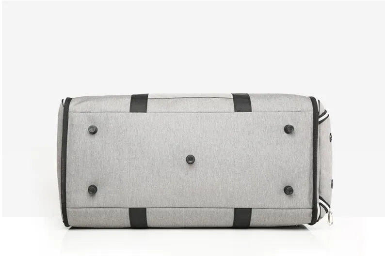 Gray business travel bag size 55x26x31 cm cabin carry on for work trips