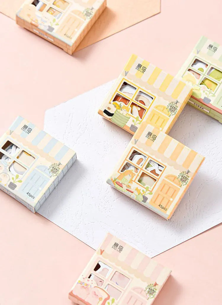 Penguin account stickers in varying widths from 20mm to 50mm with cute decorative designs