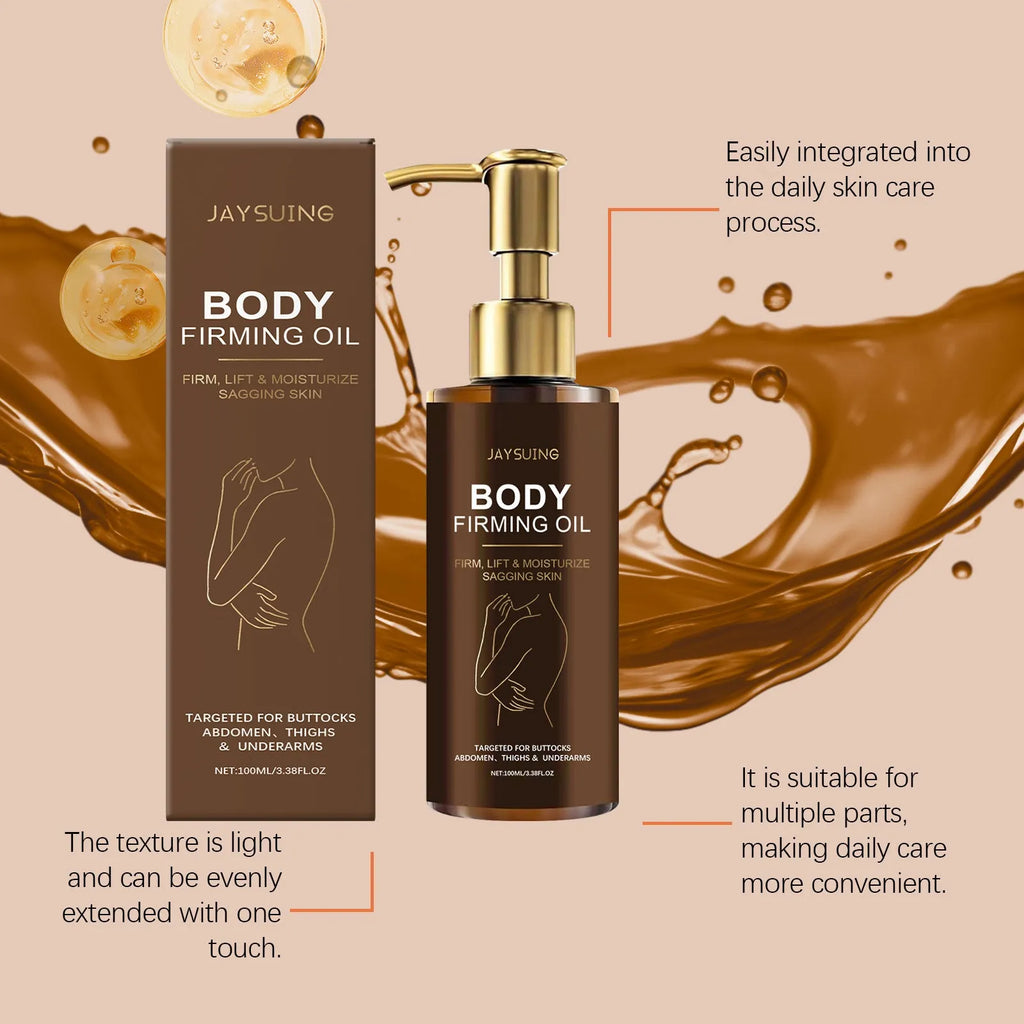 100ml bottle of nourishing and firming body oil for dry skin treatment