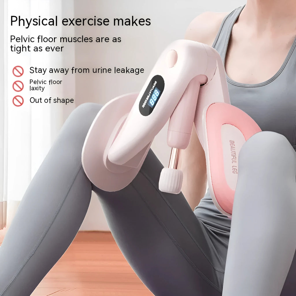 Pelvic floor muscle training device with digital counter in multiple colour options