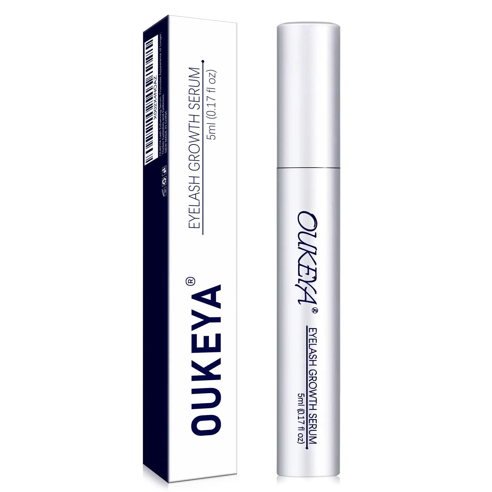 Silver packaged 5ML tube of eyelash growth essence and care liquid