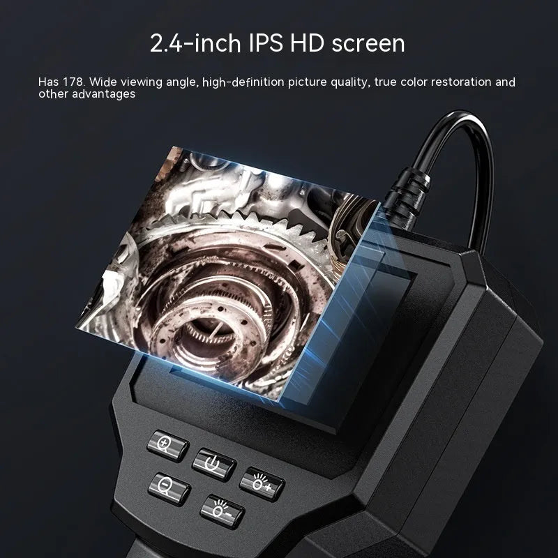 Waterproof HD inspection camera with 8mm probe for automotive and plumbing pipeline visual inspection