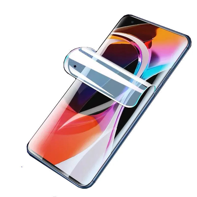 TPU screen protector for Samsung Galaxy phone in HD, Frosted, and Blue Light options