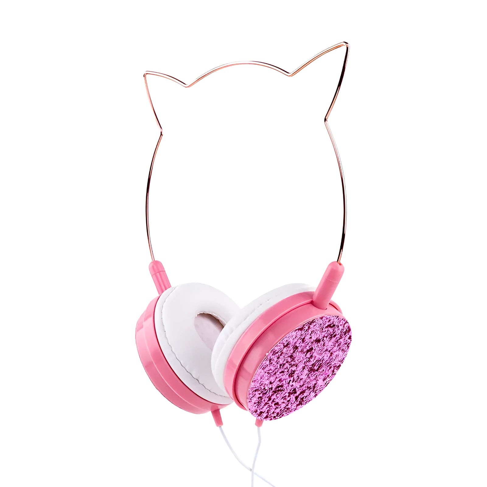 Wired over-ear headphones with adjustable headband and built-in microphone available in four colours