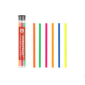 4.0mm mechanical drawing pencil with colour leads in yellow, orange, orange red, blue, green, and rose red