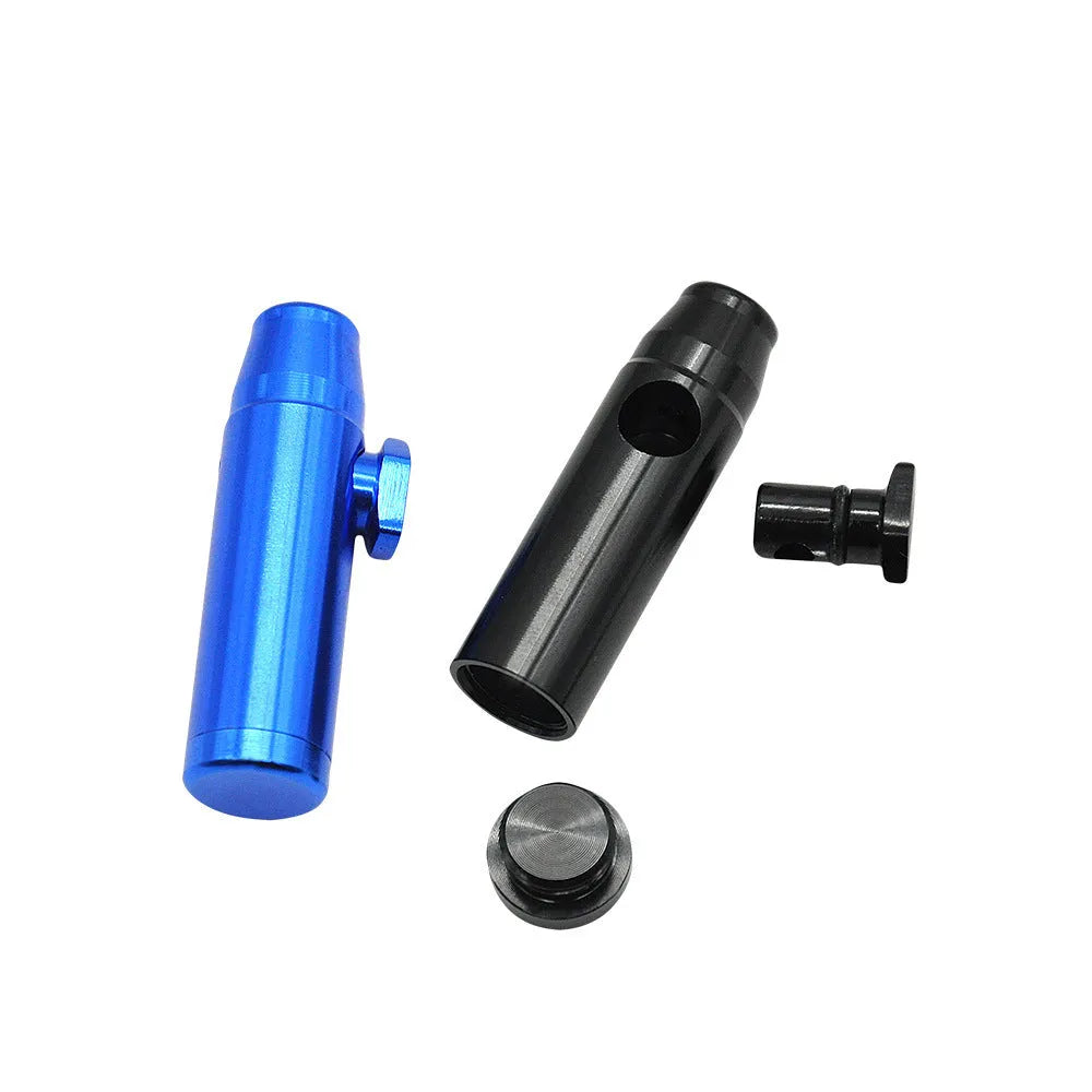 Aluminium alloy bullet-shaped cigarette holder with 53mm flat head height in multiple colour options