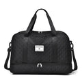 Large solid-colour Oxford cloth travel bag with a 36-55 litre capacity for buggies.