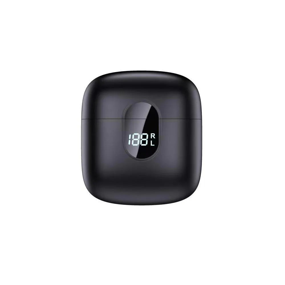A18 wireless Bluetooth headset in-ear with digital display, PC ABS material, black colour