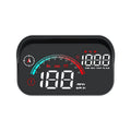 Black universal car head-up display projector with GPS and compass functions