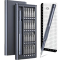 25-in-one magnetic screwdriver set with chrome vanadium steel bits and black ABS handle.
