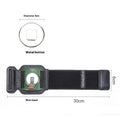 Waterproof mobile phone arm bag with adjustable strap worn on wrist, black colour, suitable for 4-7 inch smartphones