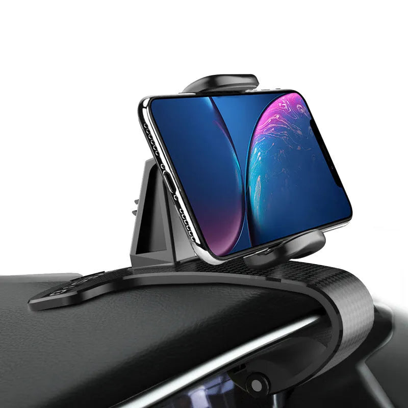 Plastic snap-on car phone holder for dashboard with YBJ wide head colour option