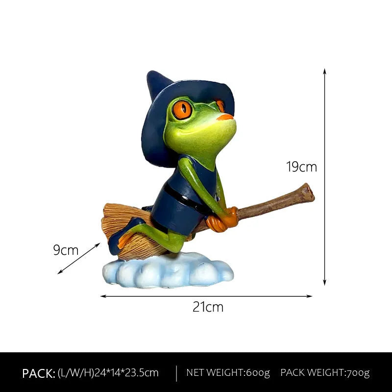 Magic Yoga Frog home ornament in RDW123 colour, a European style plastic and resin micro landscape decoration.
