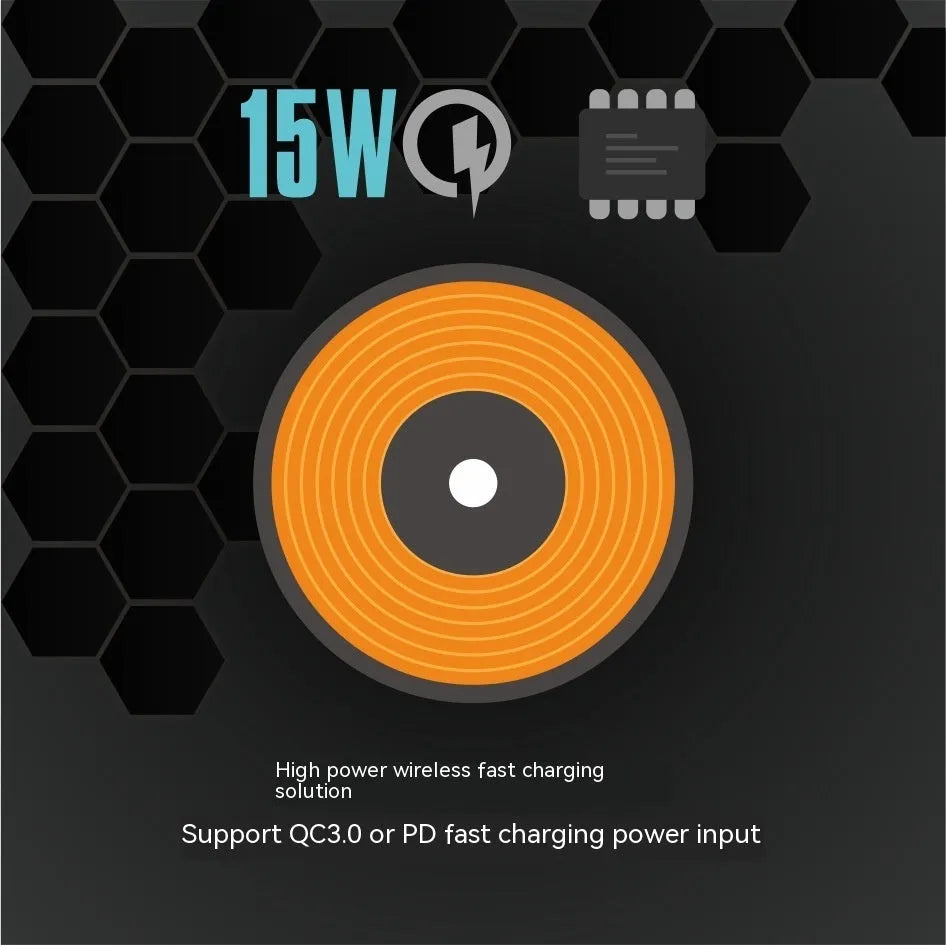 Large black gaming mouse pad with luminous edge lighting on a desk.