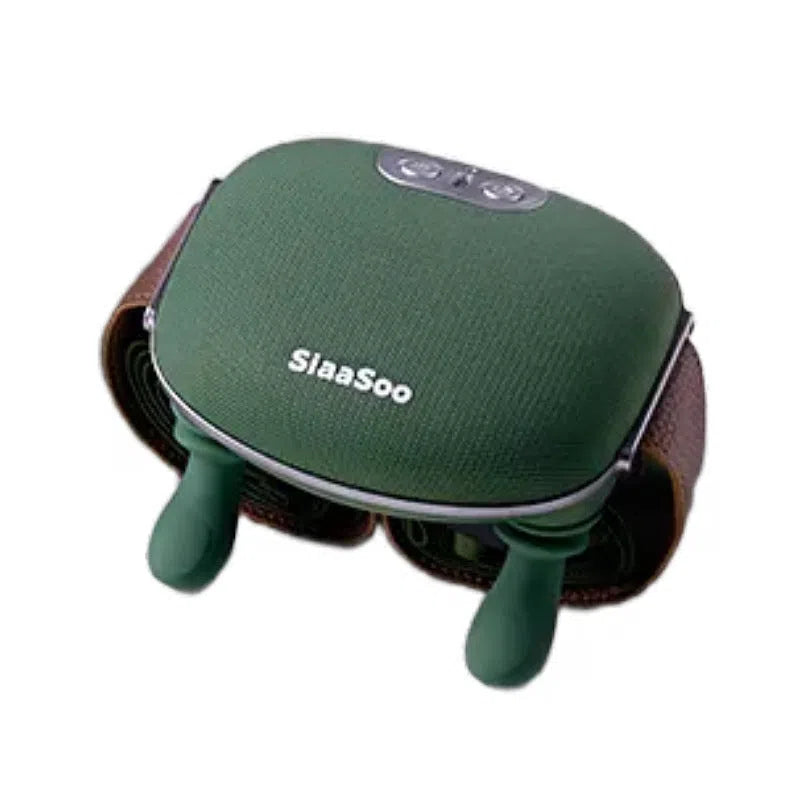 N7 moss green hand-held massager for shoulder, cervical, and oblique muscles, USB powered with charging cable