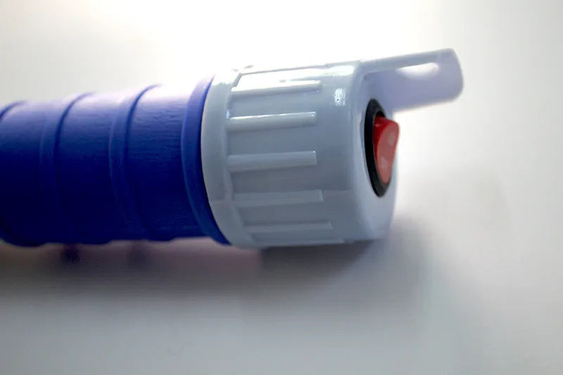 Manual hand pump siphon for fuel transfer with blue or red colour options