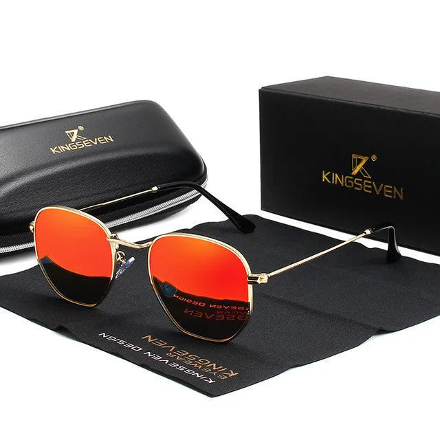 Classic round-frame retro sunglasses for men in black, shown from the front.