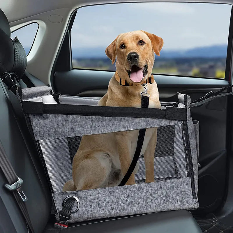 Oxford cloth dog crate pet carrier in black colour with 49x49x38 cm dimensions