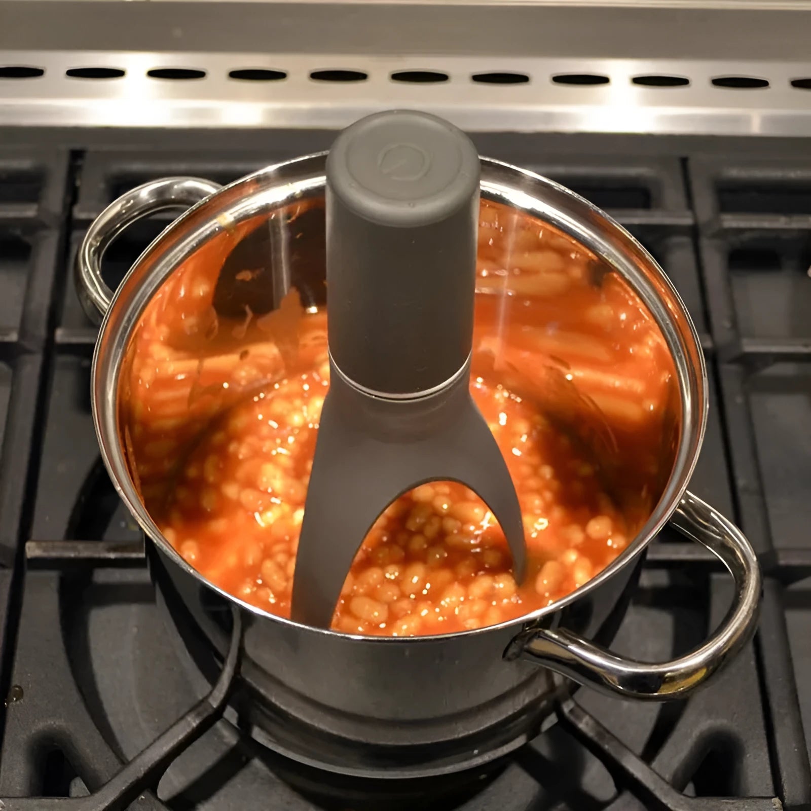 Green automatic Stirr cooking mixer utensil for stirring sauces and soups