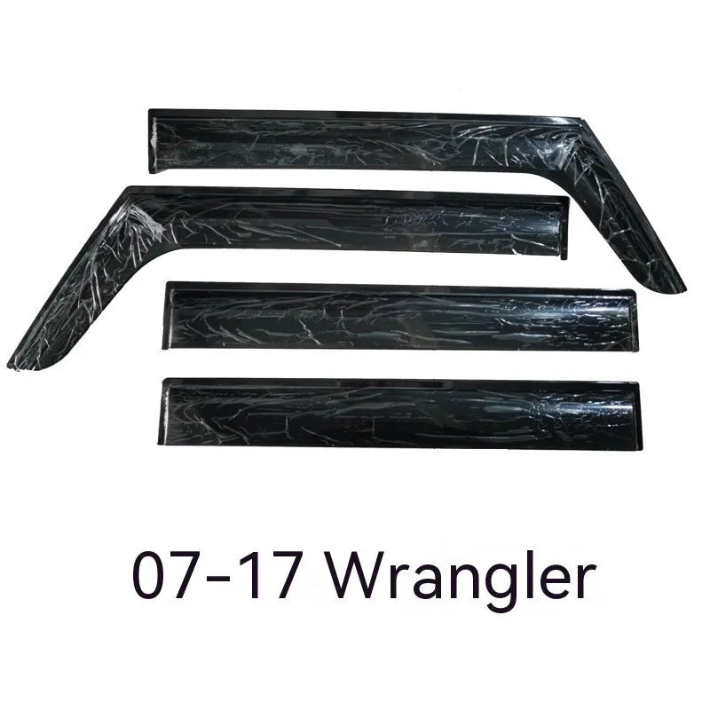 Jeep Wrangler car window rain visor set for 2007-2021 models