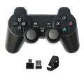 Black wireless 2.4G gamepad controller with USB receiver for Android TV and PC gaming