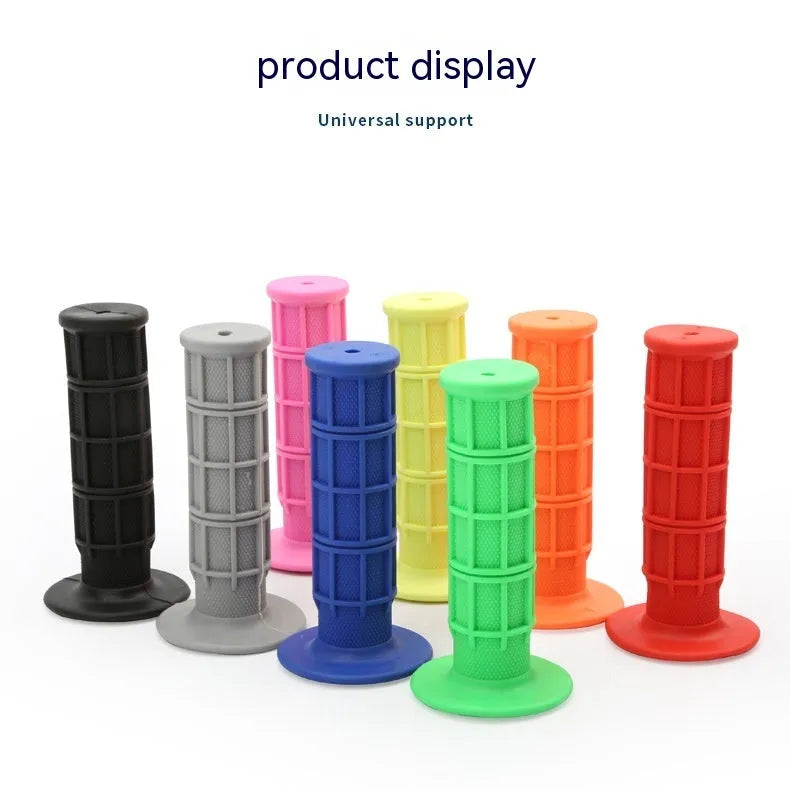 22mm rubber motorcycle handlebar grip covers in eight colour options